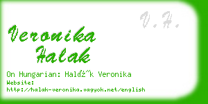 veronika halak business card